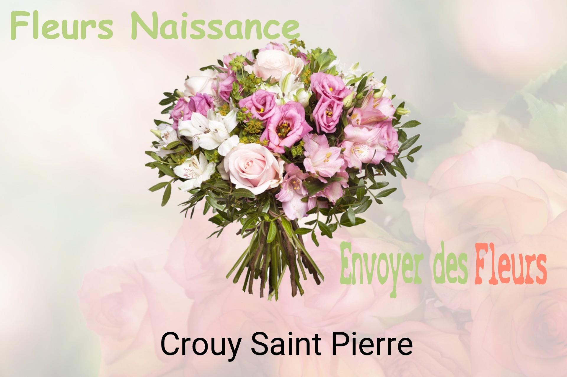 Bouquet de fleurs de naissance livré à Crouy-Saint-Pierre